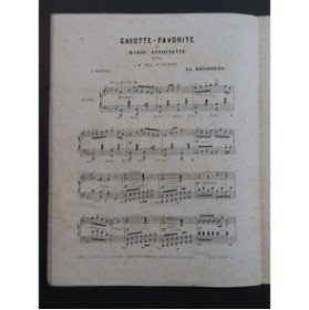 NEUSTEDT Charles Gavotte Favorite Piano ca1875