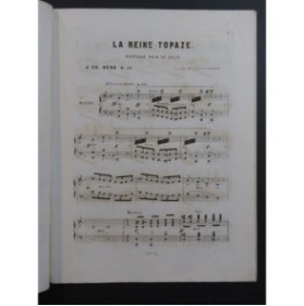 HESS J. CH. La Reine Topaze op 45 Piano ca1860