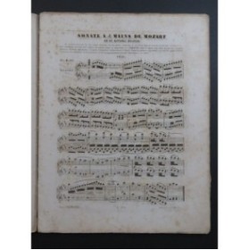 MOZART W. A. Sonate en Ré Majeur Piano 4 Mains ca1860