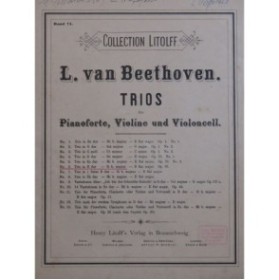 BEETHOVEN Trio op 97 Piano Violon Violoncelle