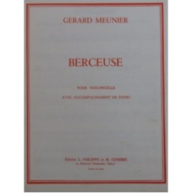 MEUNIER Gérard Berceuse Violoncelle Piano 1971
