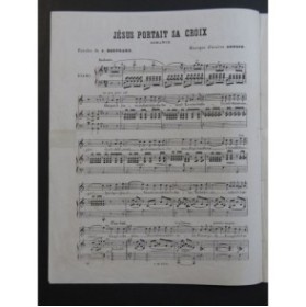 ARNAUD Étienne Jésus portait sa Croix Chant Piano ca1860