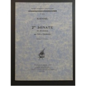 HAENDEL G. F. Sonate No 2 Ré min Violoncelle Piano 1950