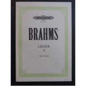 BRAHMS Johannes Lieder Band II Piano Chant