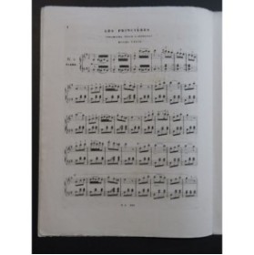 CONCONE Joseph Le Langage des Fleurs Les Primevères Piano ca1847