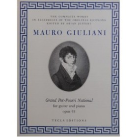 GIULIANI Mauro Grand Pot-Pourri National op 93 Guitare Piano