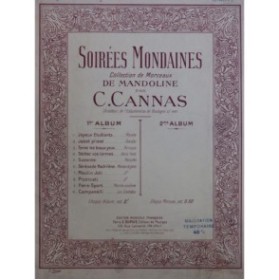 CANNAS C. Soirées Mondaines Album No 1 Mandoline