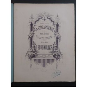 BURGMULLER Frédéric La Circassienne Valse Brillante Piano 4 mains ca1861