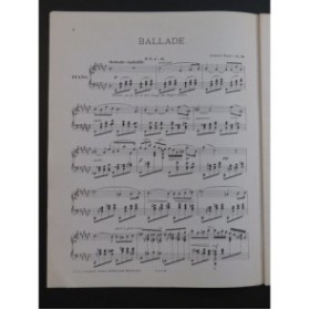 FAURÉ Gabriel Ballade op 19 Piano