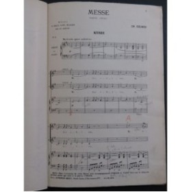 GOUNOD Charles Messe Sainte Cécile Chant Piano ou Orgue ca1905
