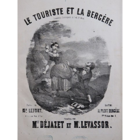 Le Touriste et la Bergère Chant Piano ca1850