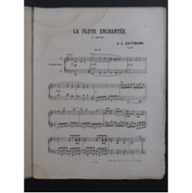 BATTMANN J. L. La Flûte Enchantée Mozart Orgue Harmonium ca1867