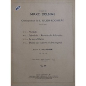 DELMAS Marc La Giaour No 4 Danse des Sabres Orchestre 1929
