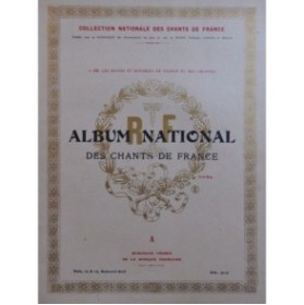 Album National des Chants de France Morceaux Choisis Chant Piano