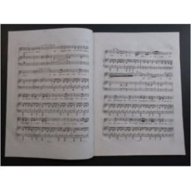 AUBER D. F. E. La Neige ou Le Nouvel Eginard No 3 Chant Harpe ou Piano ca1825
