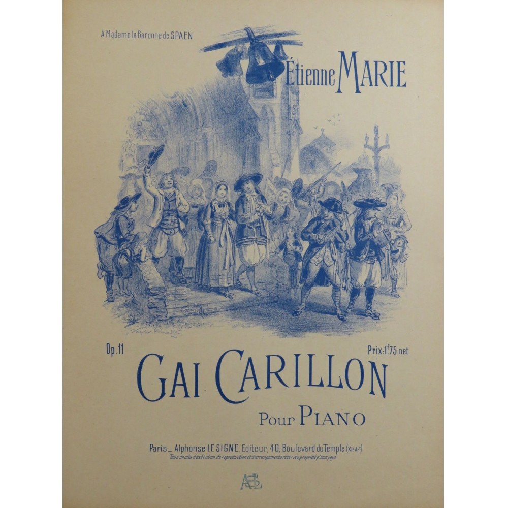 MARIE Étienne Gai Carillon Piano