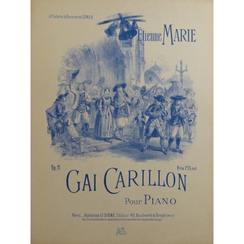 MARIE Étienne Gai Carillon Piano