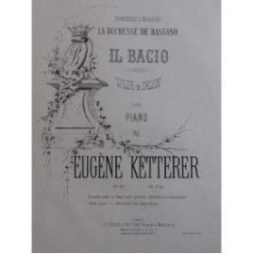 KETTERER Eugène Il Bacio Piano ca1860