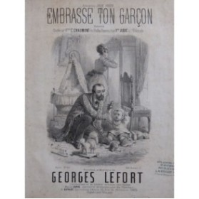 LEFORT Georges Embrasse ton Garçon Chant Piano ca1870