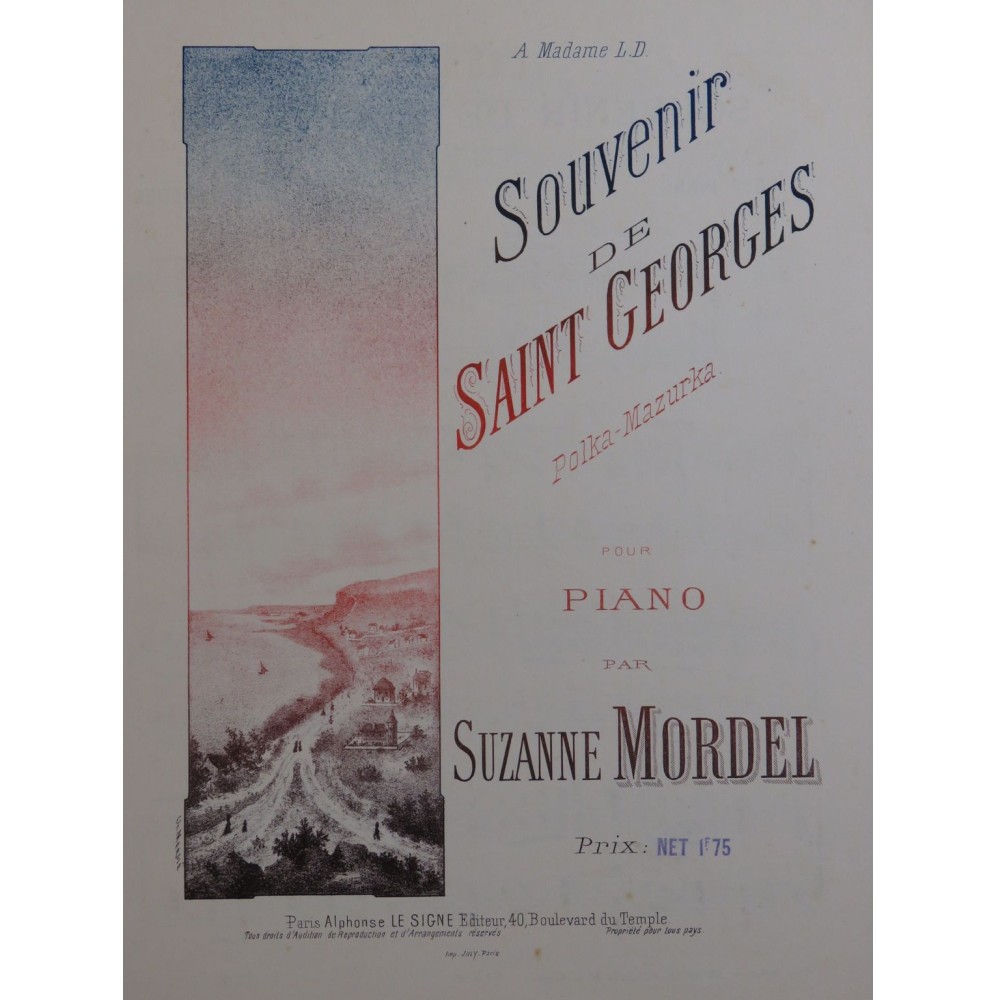 MORDEL Suzanne Souvenir de Saint Georges Piano