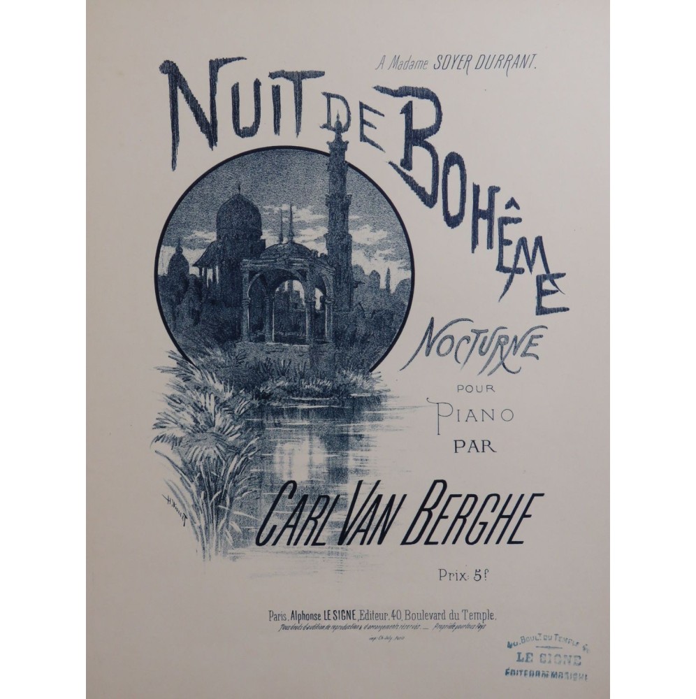 VAN BERGHE Carl Nuit de Bohême Piano