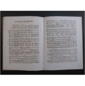 HENRION Paul Au Rivage, Bon Ménage ! Duettino Chant Piano ca1860