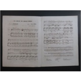 BRUN Henri Le Chant du Rouge-Gorge Chant Piano ca1860