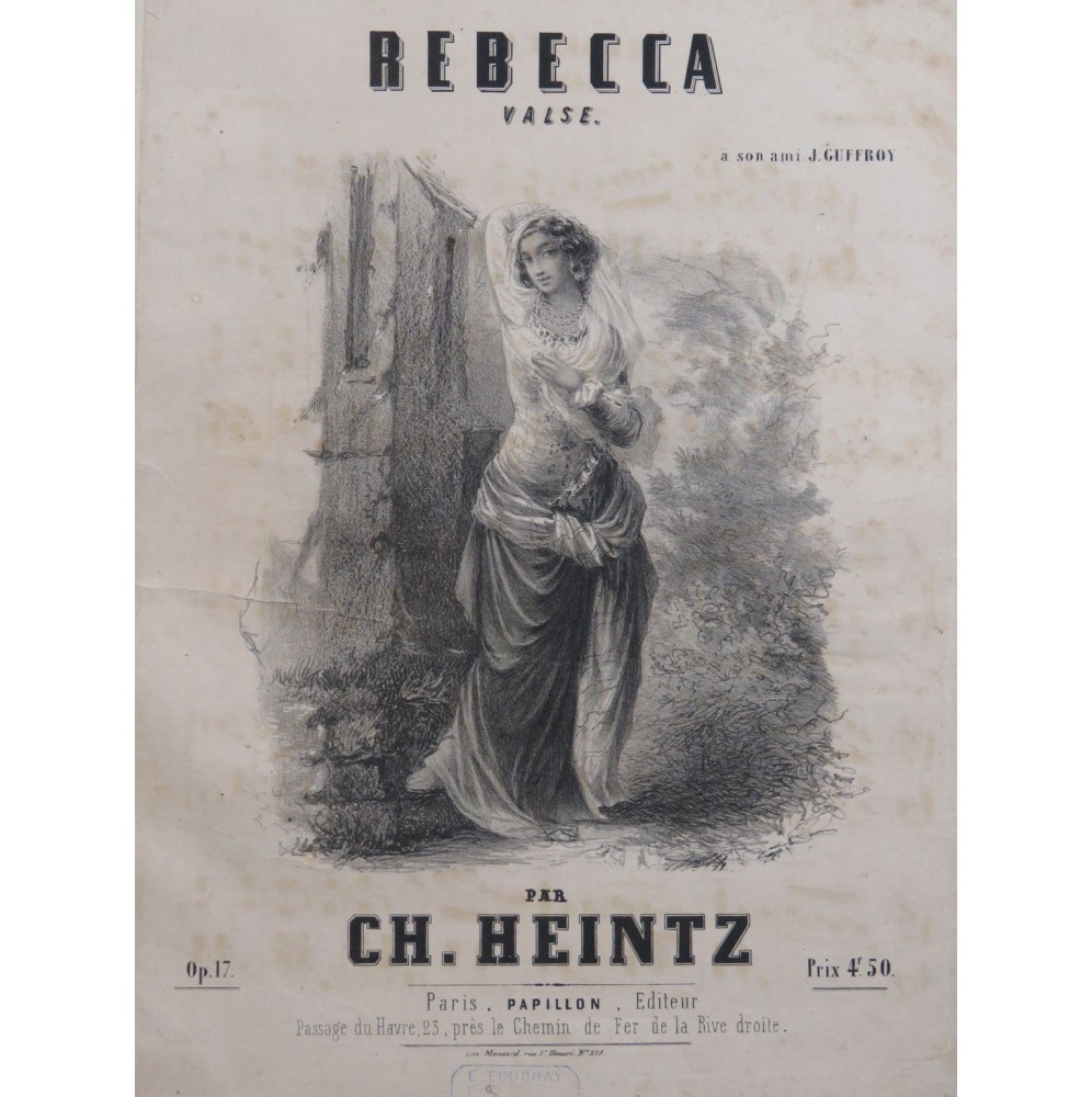 HEINTZ Ch. Rebecca Valse op 17 Piano XIXe