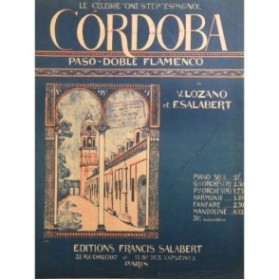 LOZANO V. SALABERT F. Córdoba Piano 1919
