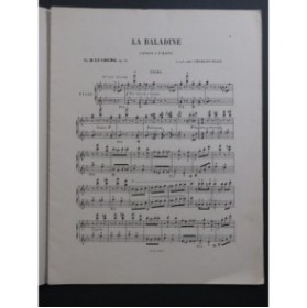 LYSBERG Ch. B. La Baladine op 51 Piano 4 Mains ca1858