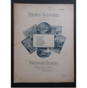 DUBOIS Théodore Les Bucherons Chant Piano 1893