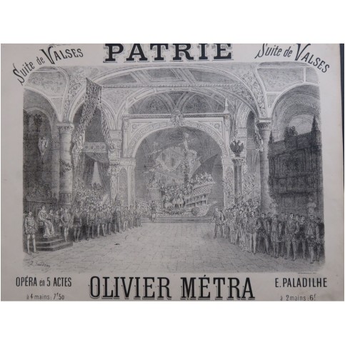 MÉTRA Olivier Patrie Suite de Valses Piano ca1890