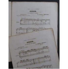 RAMEAU Jean-Philippe Rigodon de Dardanus Piano Orgue ca1860