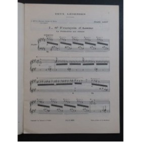 LISZT Franz 2 Légendes Piano 1948