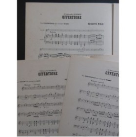 MALO Auguste Offertoire Piano Violon Violoncelle ca1888