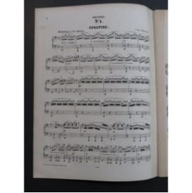 WEBER 6 Pièces Faciles op 3 Piano 4 Mains XIXe