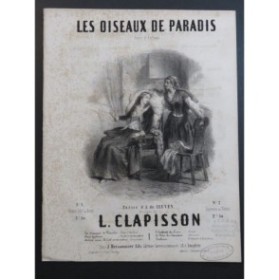 CLAPISSON Louis Les Oiseaux de Paradis Chant Piano ca1840