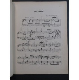 MOSZKOWSKI Moritz Serenata op 15 Piano ca1883