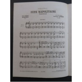 LANDRY Albert Fête Napolitaine Tarentelle op 85 Piano 4 Mains XIXe