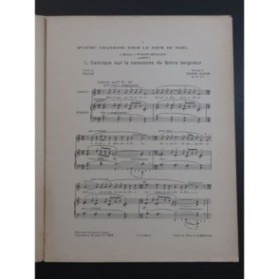 RHENÉ-BATON Quatre Chansons pour le jour de Noël op 26 Chant Piano 1922