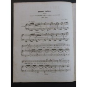 HENRION Paul Enfans Chéris Chant Piano ca1850