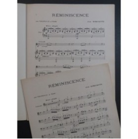 ROMANETTE Jean Réminiscence Piano Violoncelle 1938