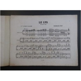 FIET Charles Le Lys Valse Piano XIXe