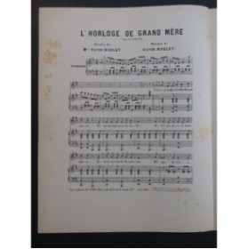 NIVELET Victor L'Horloge de Grand-Mère Chant Piano XIXe