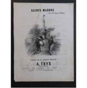 THYS A. Sainte Madone Chant Piano ca1845