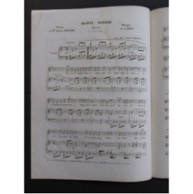 THYS A. Sainte Madone Chant Piano ca1845