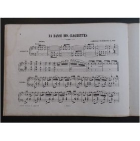 SCHUBERT Camille La Danse des Clochettes Piano ca1870
