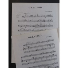 PASSANI Émile Grazioso Burlesque Violoncelle Piano 1968