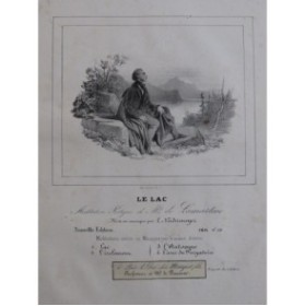 NIEDERMEYER Louis Le Lac Chant Piano ca1840
