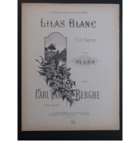BERGHE Carl Van Lilas Blanc Piano
